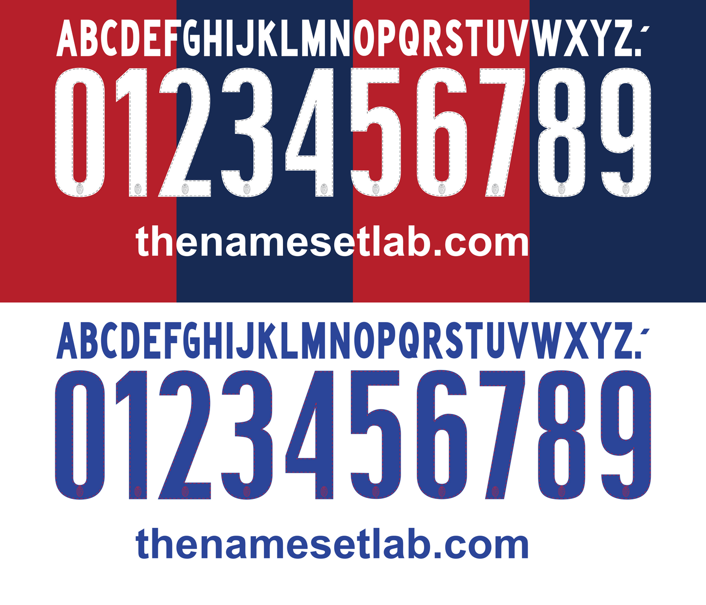 Bologna 2013-2015 Nameset AI Vector File