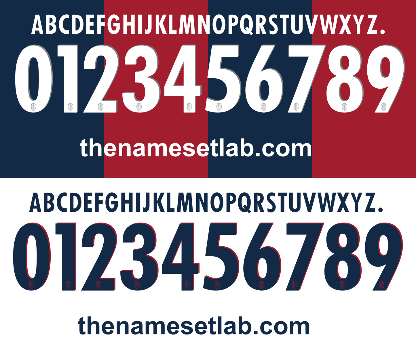 Bologna 2015-2016 Nameset AI Vector File