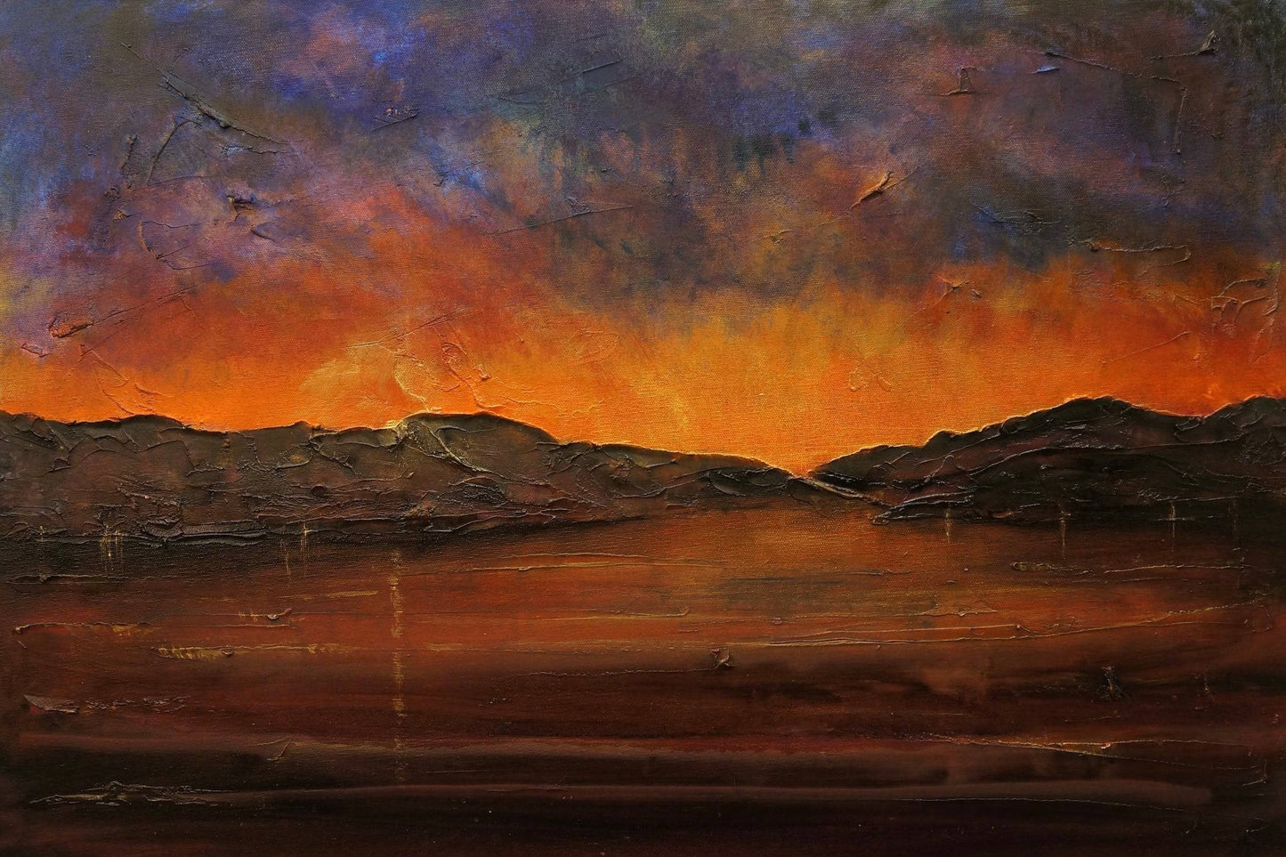 A Brooding Clyde Dusk | Statement Interior Wall Art from Scotland