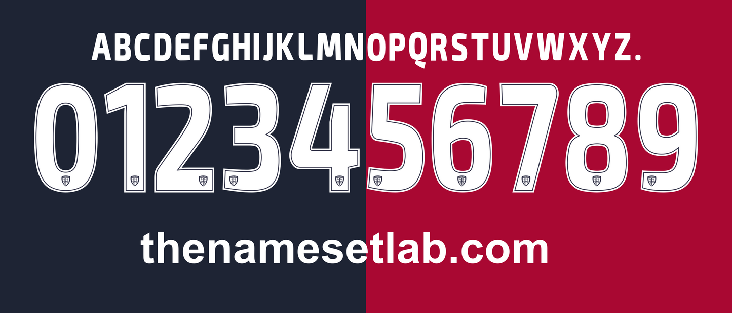 Cagliari 2017-2018 Nameset AI Vector File