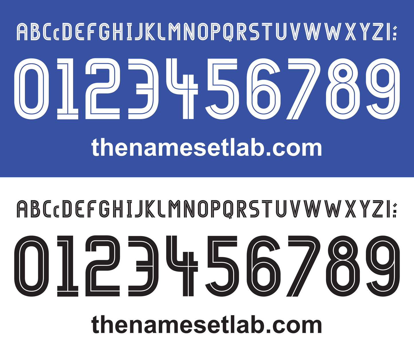 Chelsea 2004-2006 UCL / Cup Font Nameset AI Vector File
