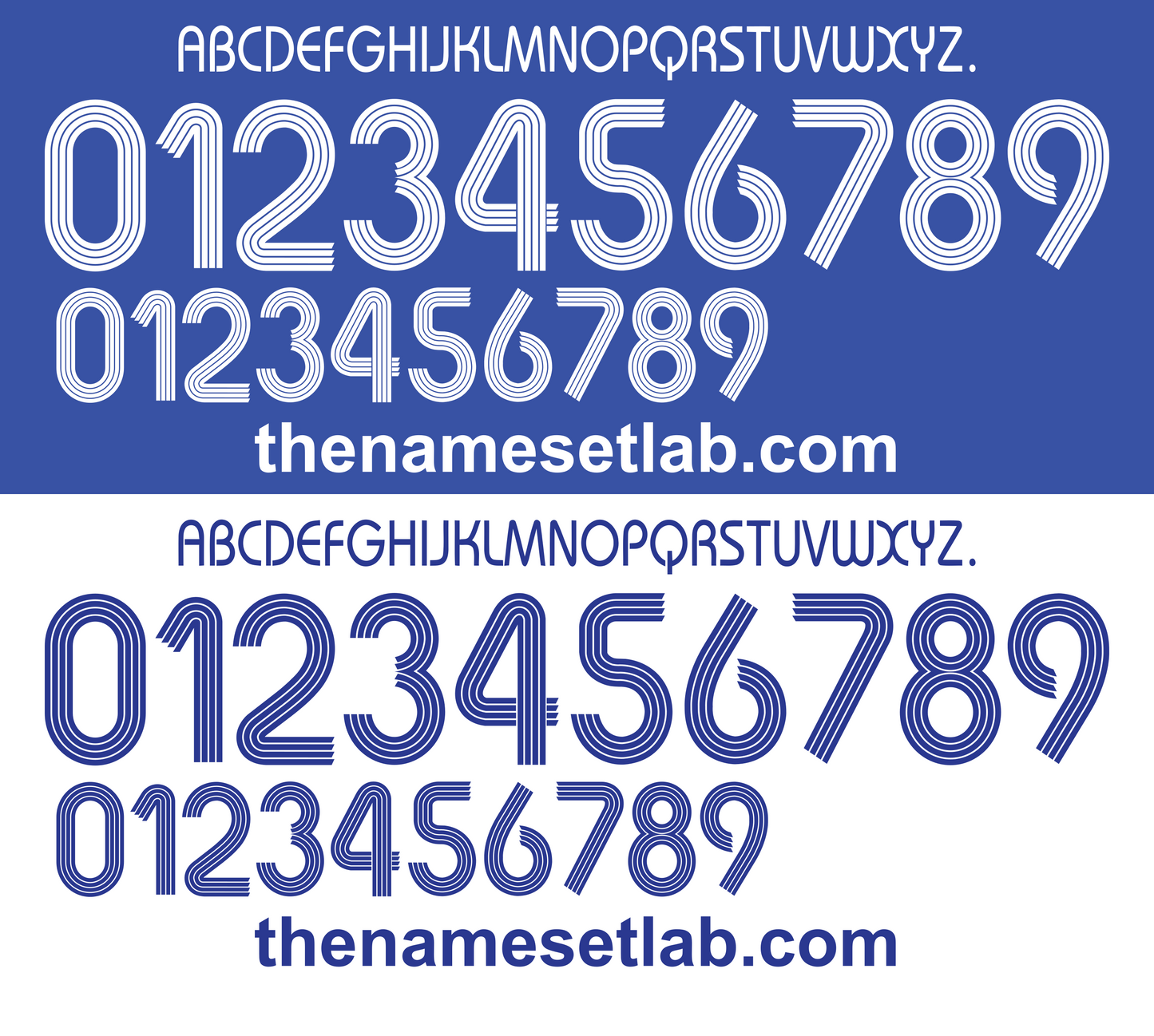 Chelsea 2006-2008 UCL / Cup Font Nameset AI Vector File