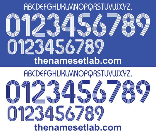 Chelsea 2006-2008 UCL / Cup Font Nameset AI Vector File