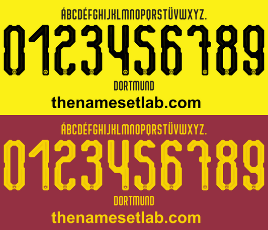 Dortmund 2018-2019 Nameset AI Vector File