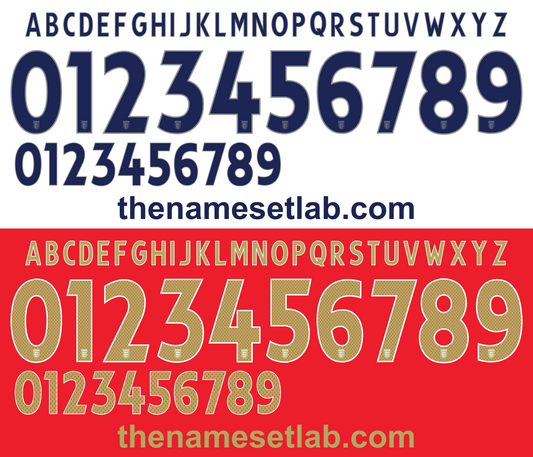 England 2006 Football Nameset AI Vector File