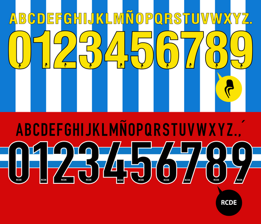 Espanyol 2015-2016 Nameset AI Vector File