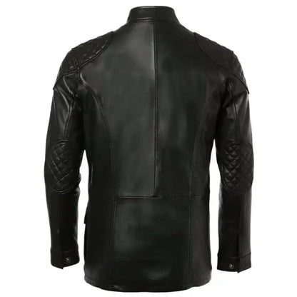 Men's Exclusive Black Leather Coat