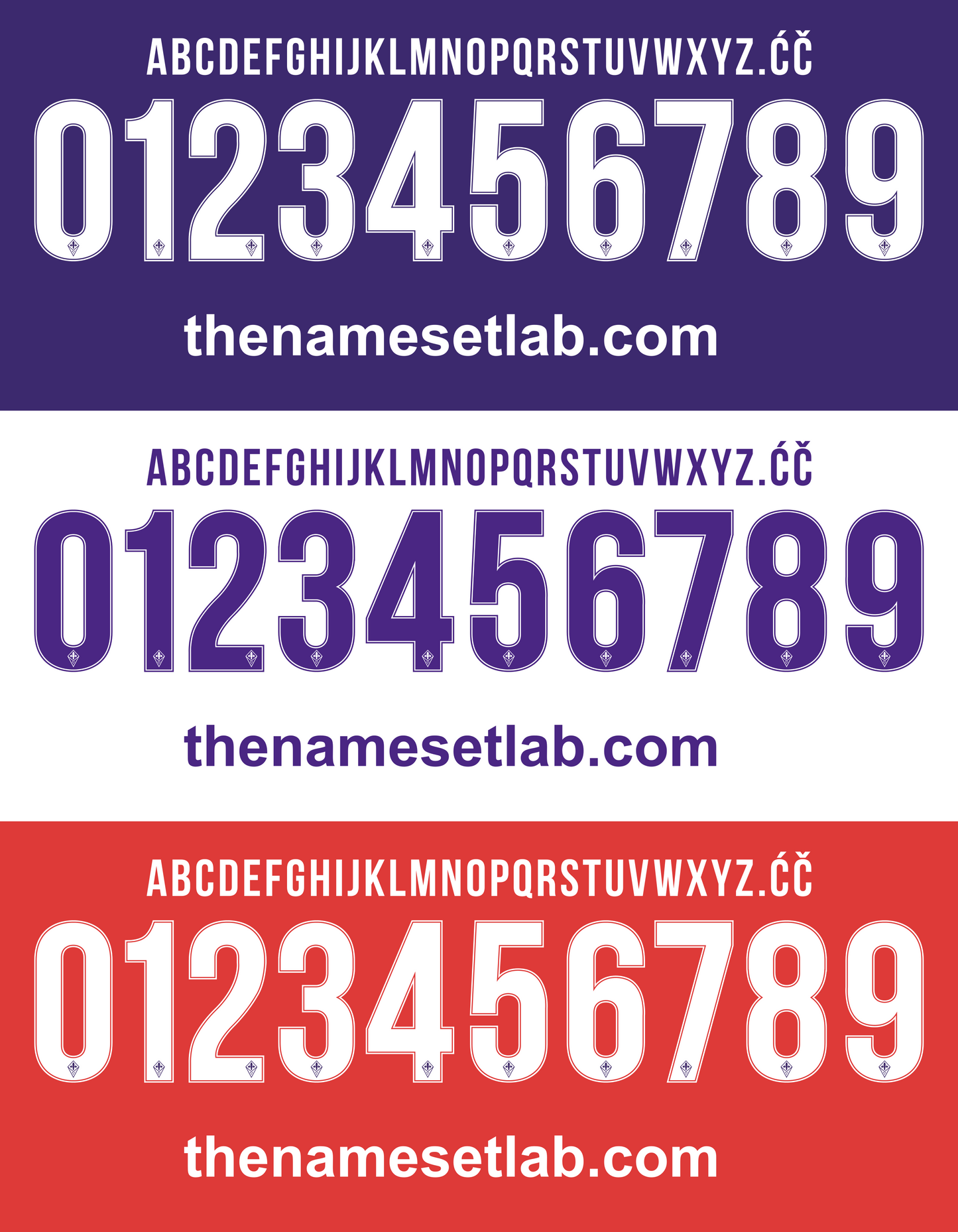 Fiorentina 2017-2018 Nameset AI Vector File