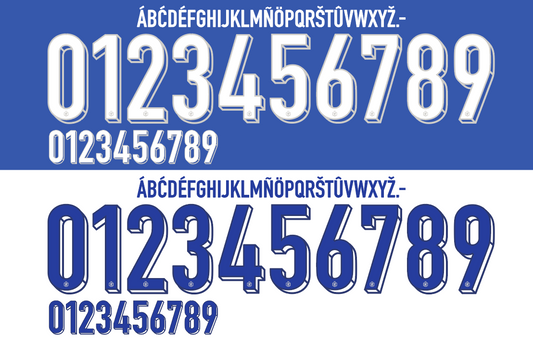 France 2024 Football Nameset AI Vector File