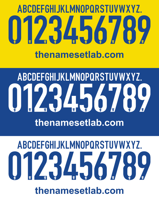 Frosinone 2015-2016 Nameset AI Vector File