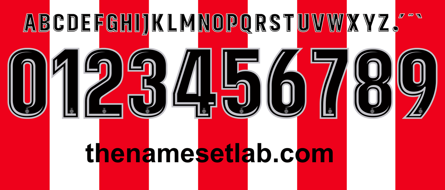 Girona 2017-2018 Nameset AI Vector File