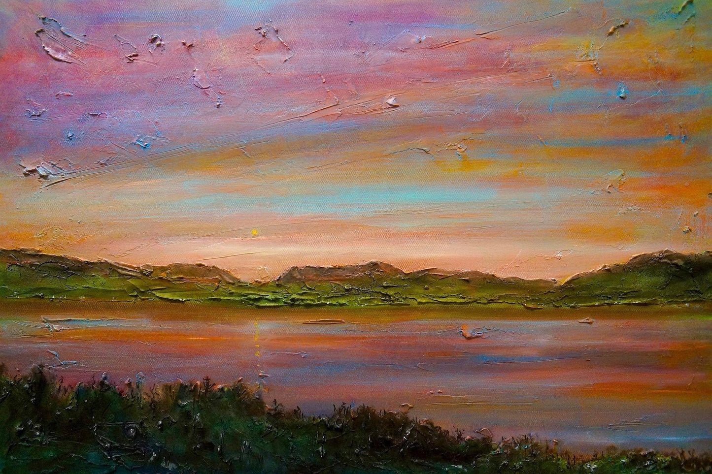Gourock Golf Club Sunset | Statement Interior Wall Art from Scotland