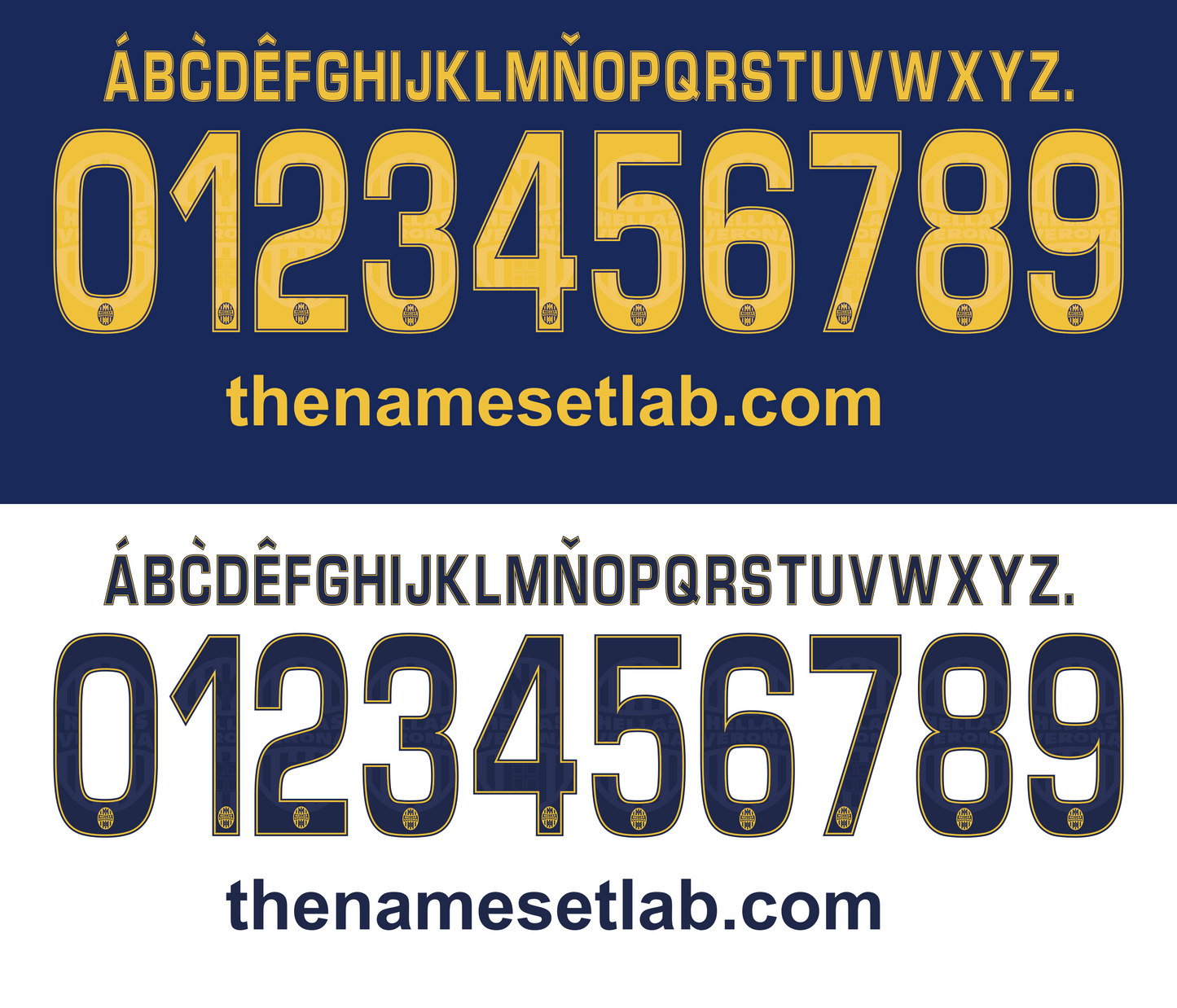 Hellasverona 2014-2015 Nameset AI Vector File