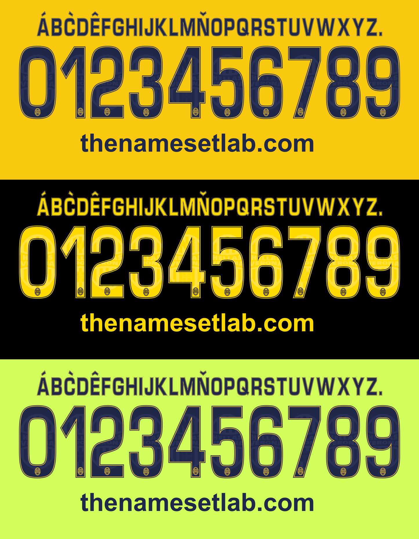Hellasverona 2015-2016 Nameset AI Vector File