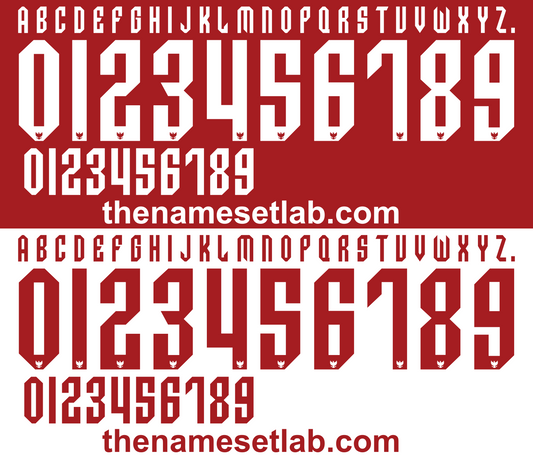 Indonesia 2014-2016 Football Nameset AI Vector File