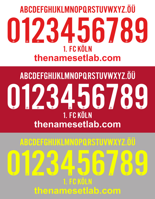 Koln 2017-2018 Nameset AI Vector File