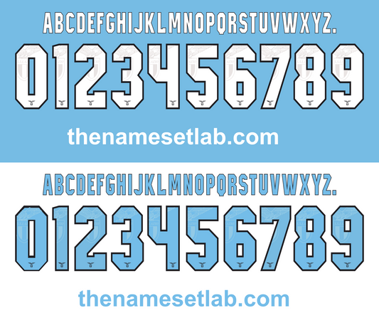 Lazio 2013-2014 Nameset AI Vector File