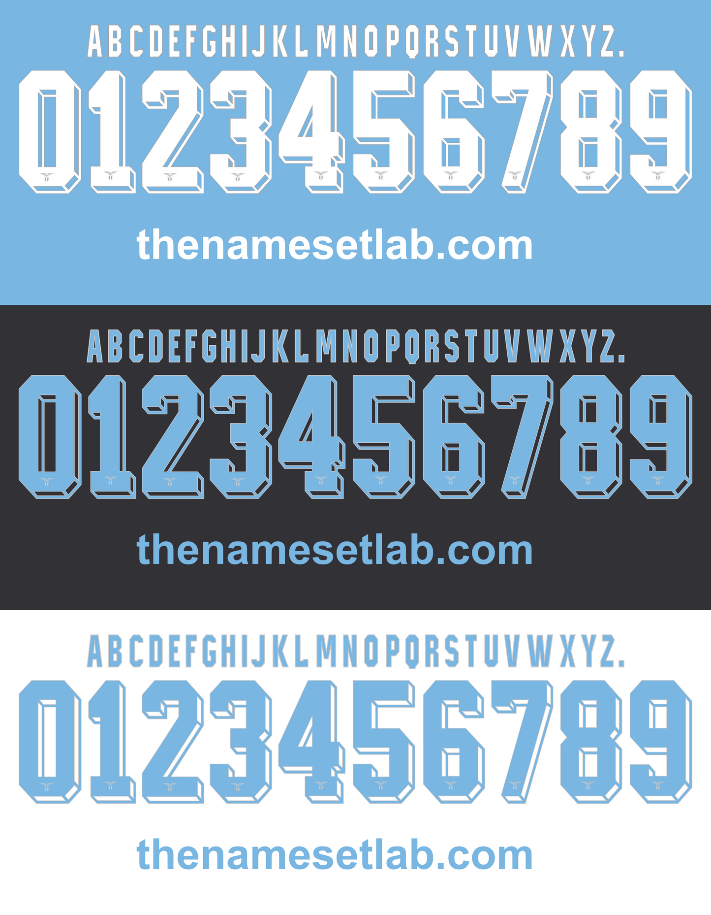 Lazio 2015-2016 Nameset AI Vector File