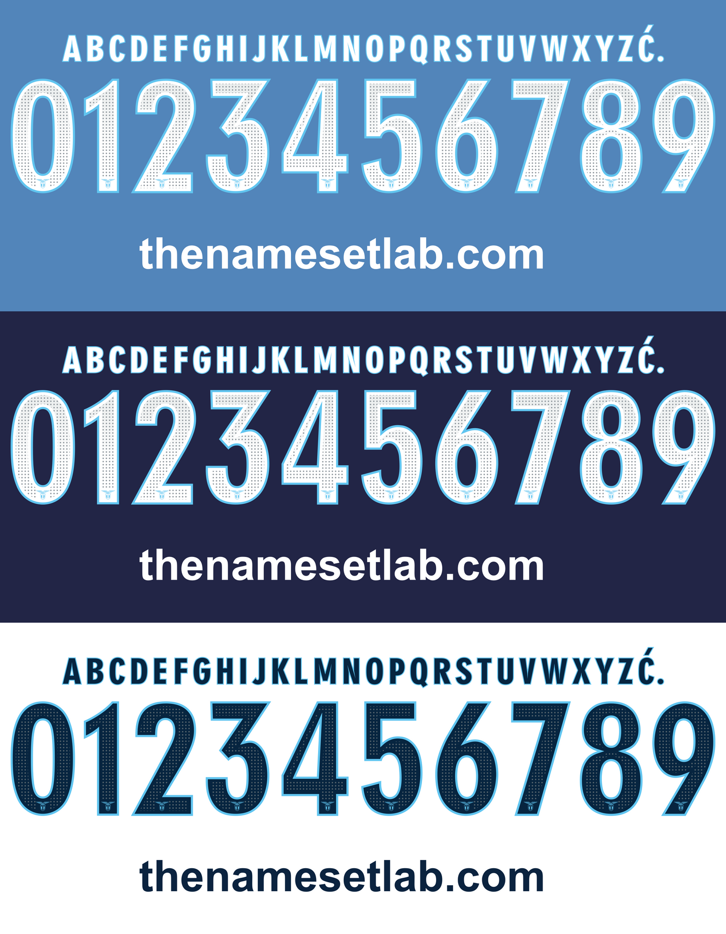 Lazio 2016-2017 Nameset AI Vector File