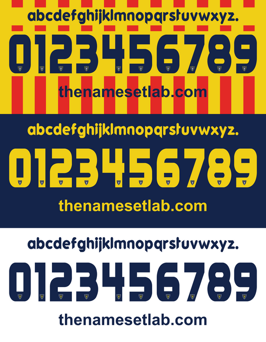 Lecce 2011-2014 Nameset AI Vector File
