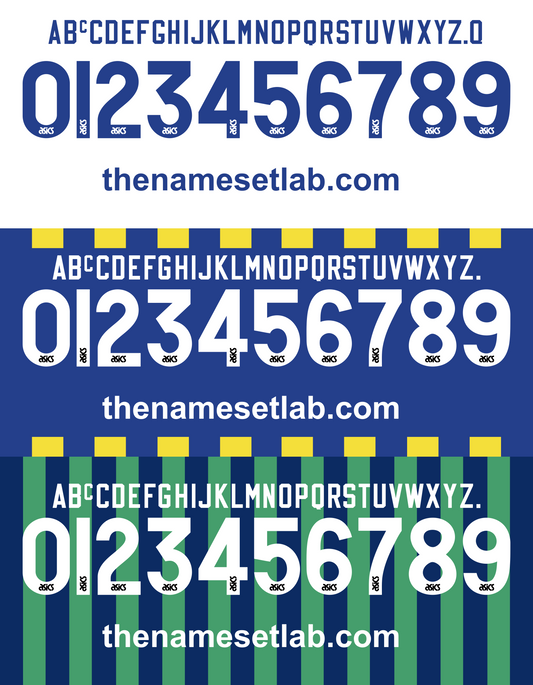 Leeds United 1993-1995 Nameset AI Vector File