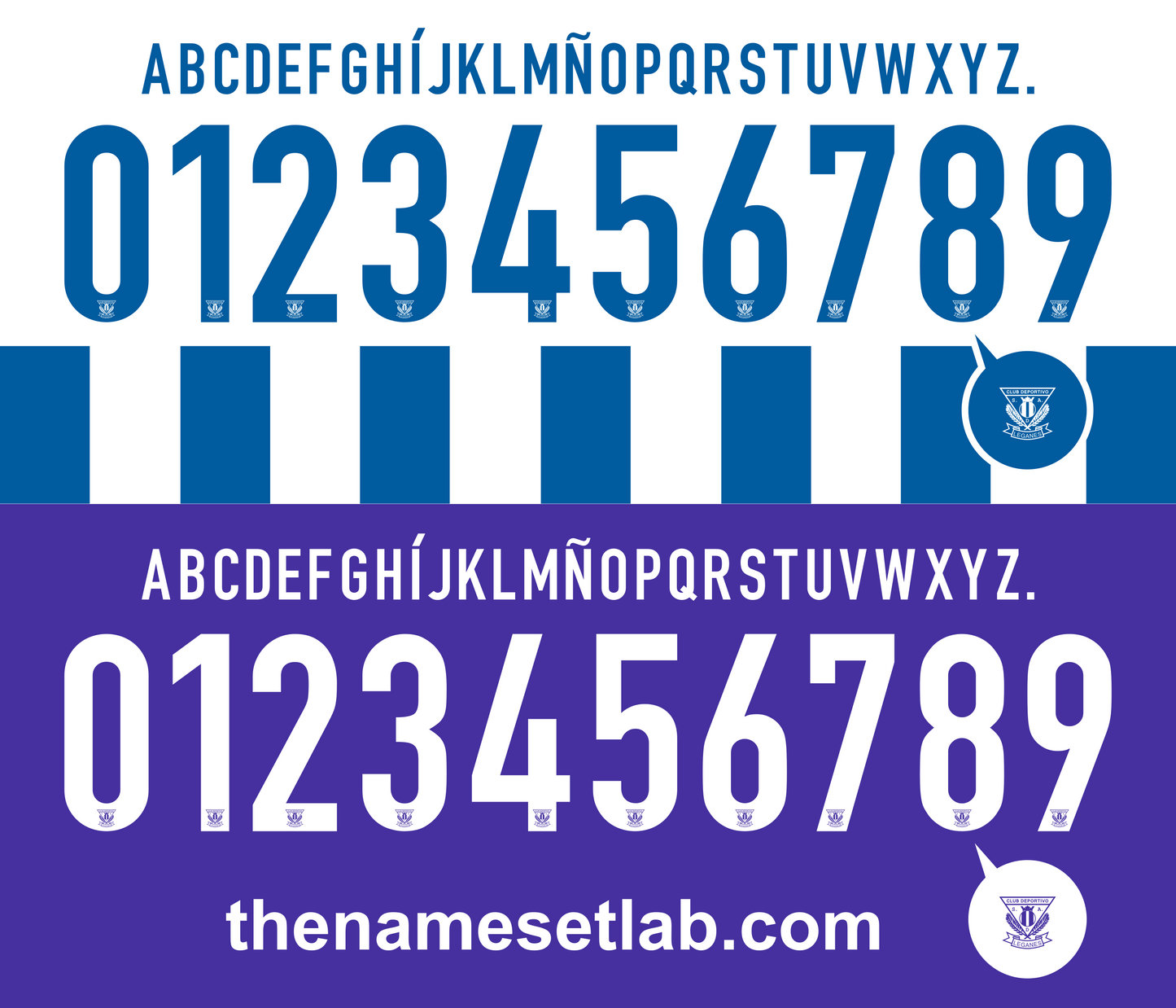 Leganes 2015-2016 Nameset AI Vector File