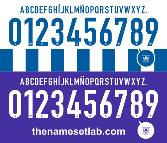 Leganes 2015-2016 Nameset AI Vector File