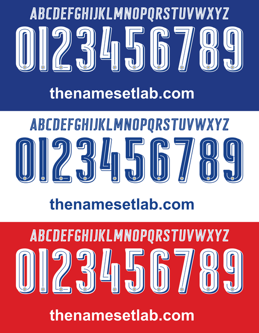 Leicester City 2016-2017 Nameset AI Vector File