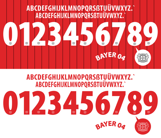 Leverkusen 2013-2014 Nameset AI Vector File