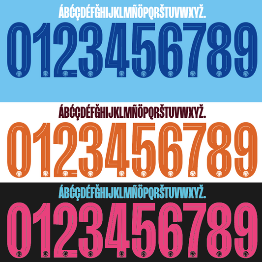 Manchester City-23-24 UCL / Cup Font Nameset AI Vector File