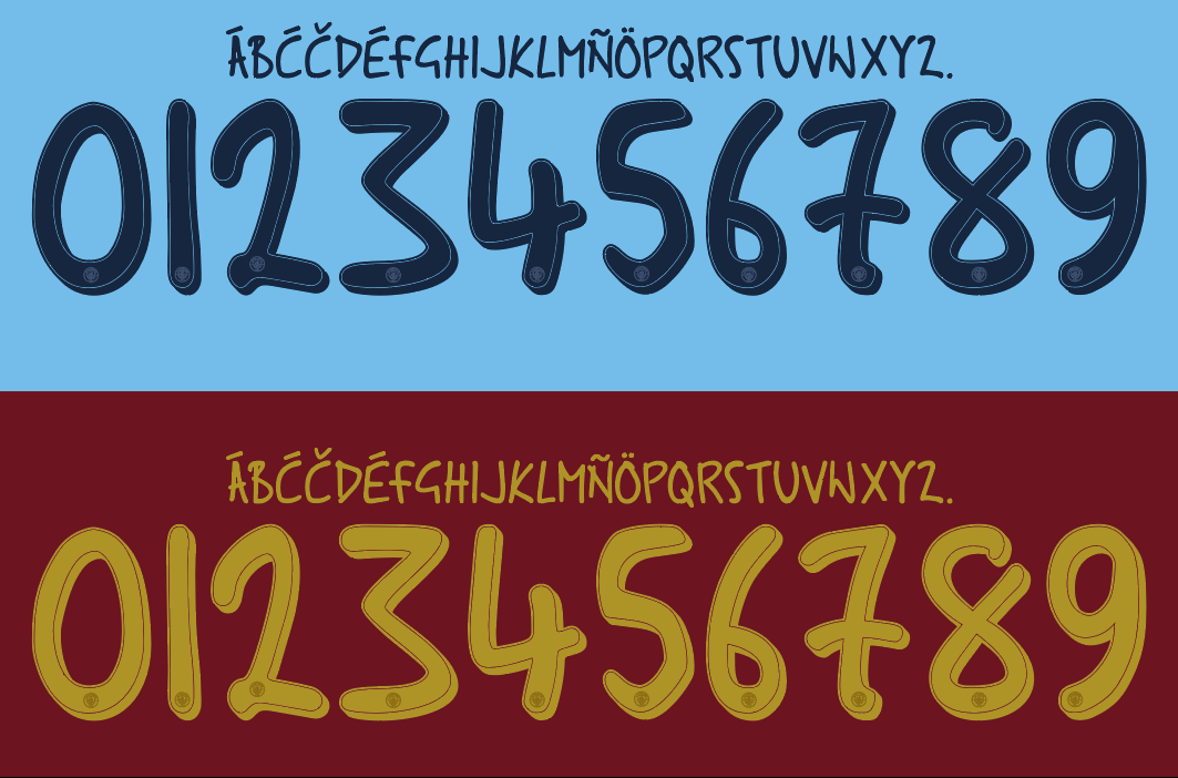 Manchester City-24-25 UCL / Cup Font Nameset AI Vector File