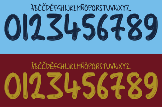 Manchester City-24-25 UCL / Cup Font Nameset AI Vector File
