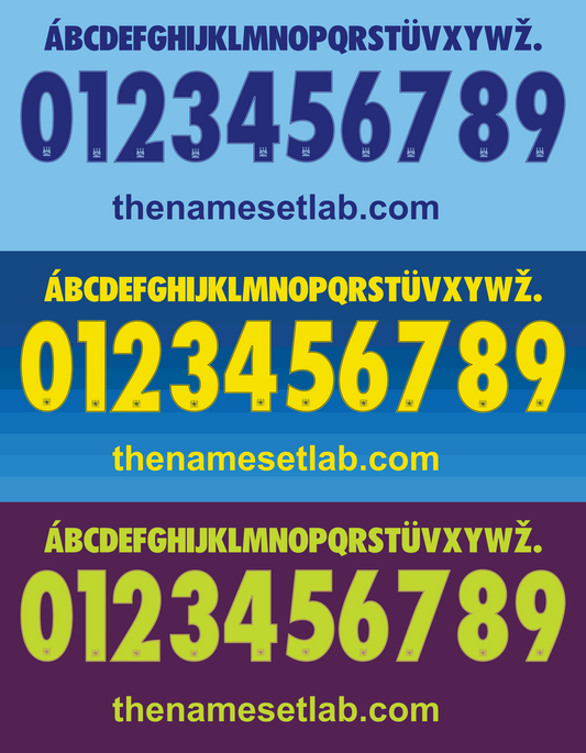 Manchester City-14-15 UCL / Cup Font Nameset AI Vector File