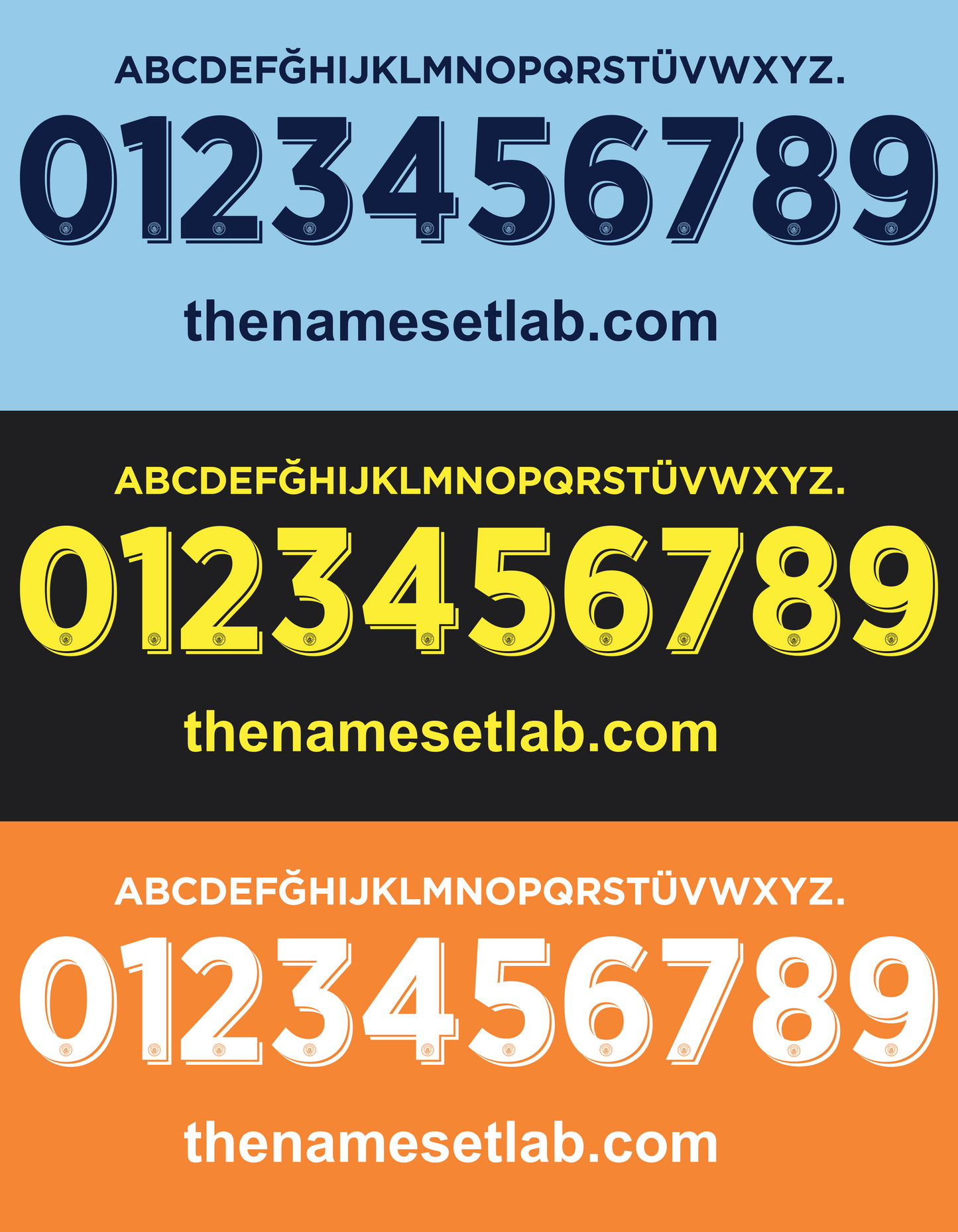 Manchester City-16-17 UCL / Cup Font Nameset AI Vector File
