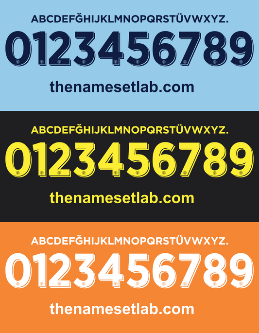 Manchester City-16-17 UCL / Cup Font Nameset AI Vector File