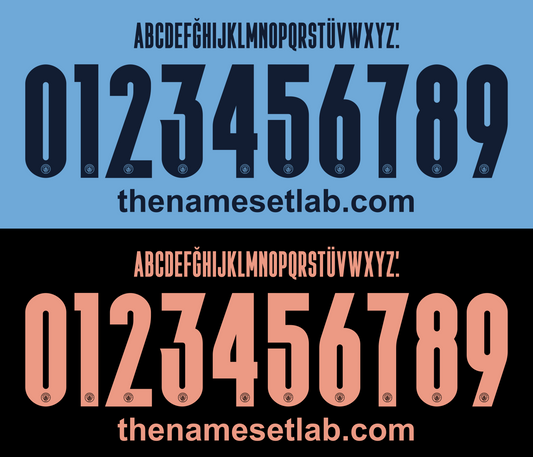 Manchester City-20-21 UCL / Cup Font Nameset AI Vector File
