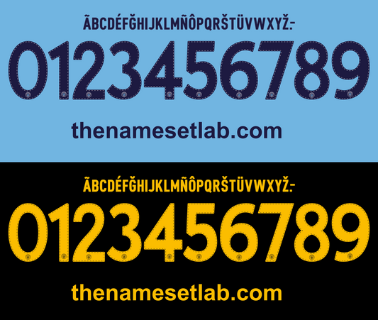 Manchester City-22-23 UCL / Cup Font Nameset AI Vector File