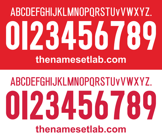 Manchester United 2004-2006 Nameset AI Vector File