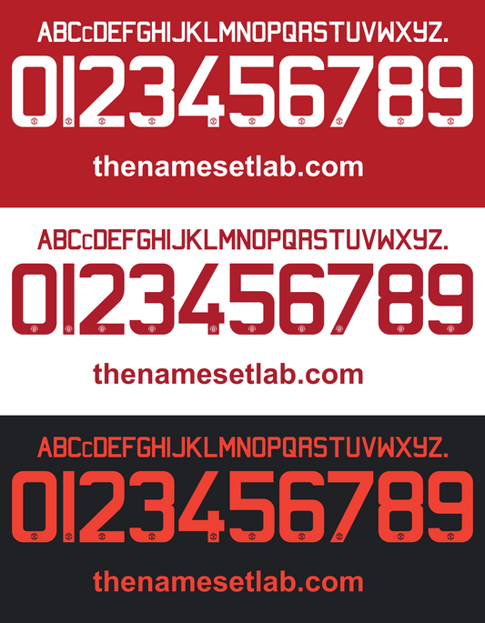 United 2015-2016 Nameset AI Vector File