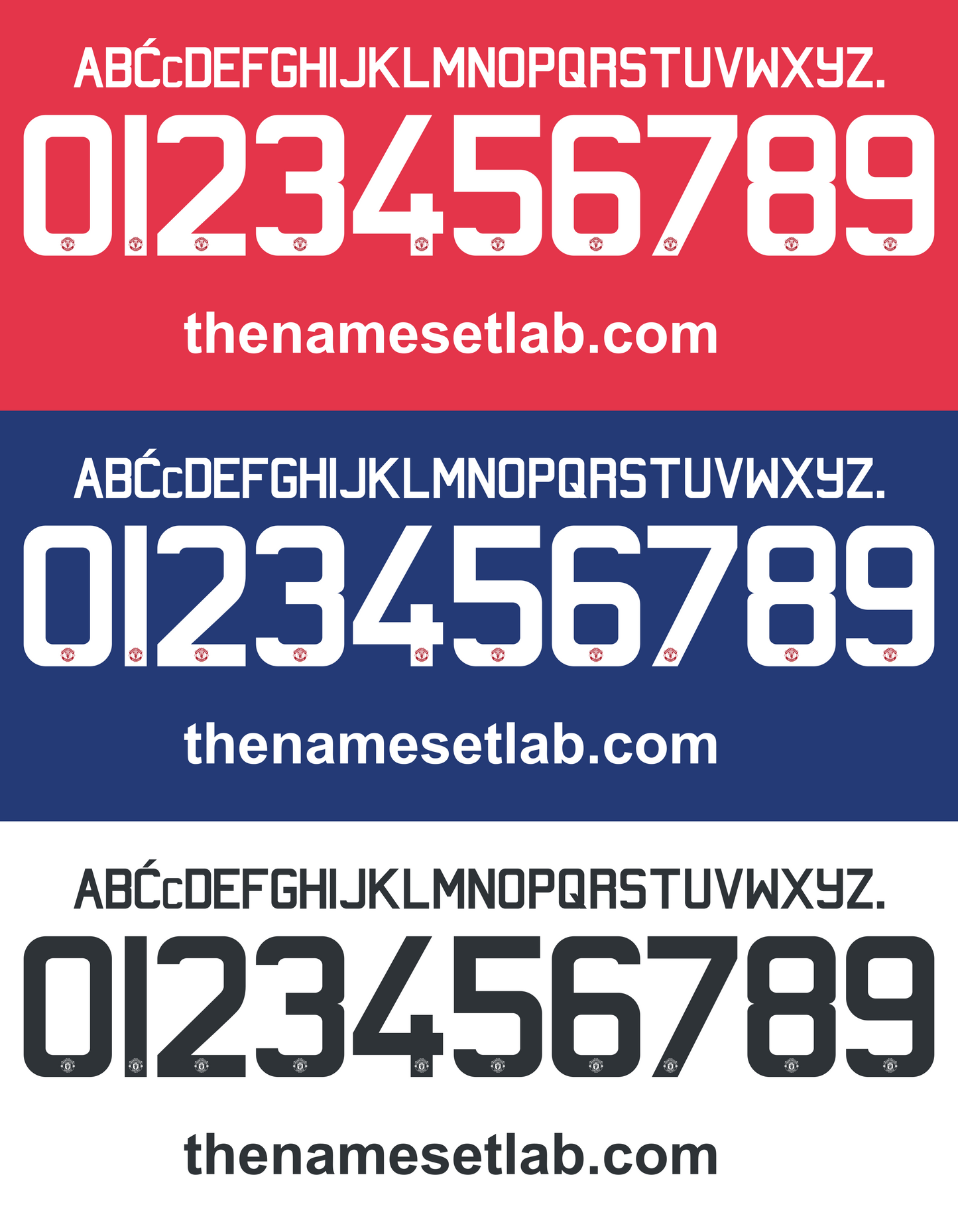 United 2016-2017 Nameset AI File Vector