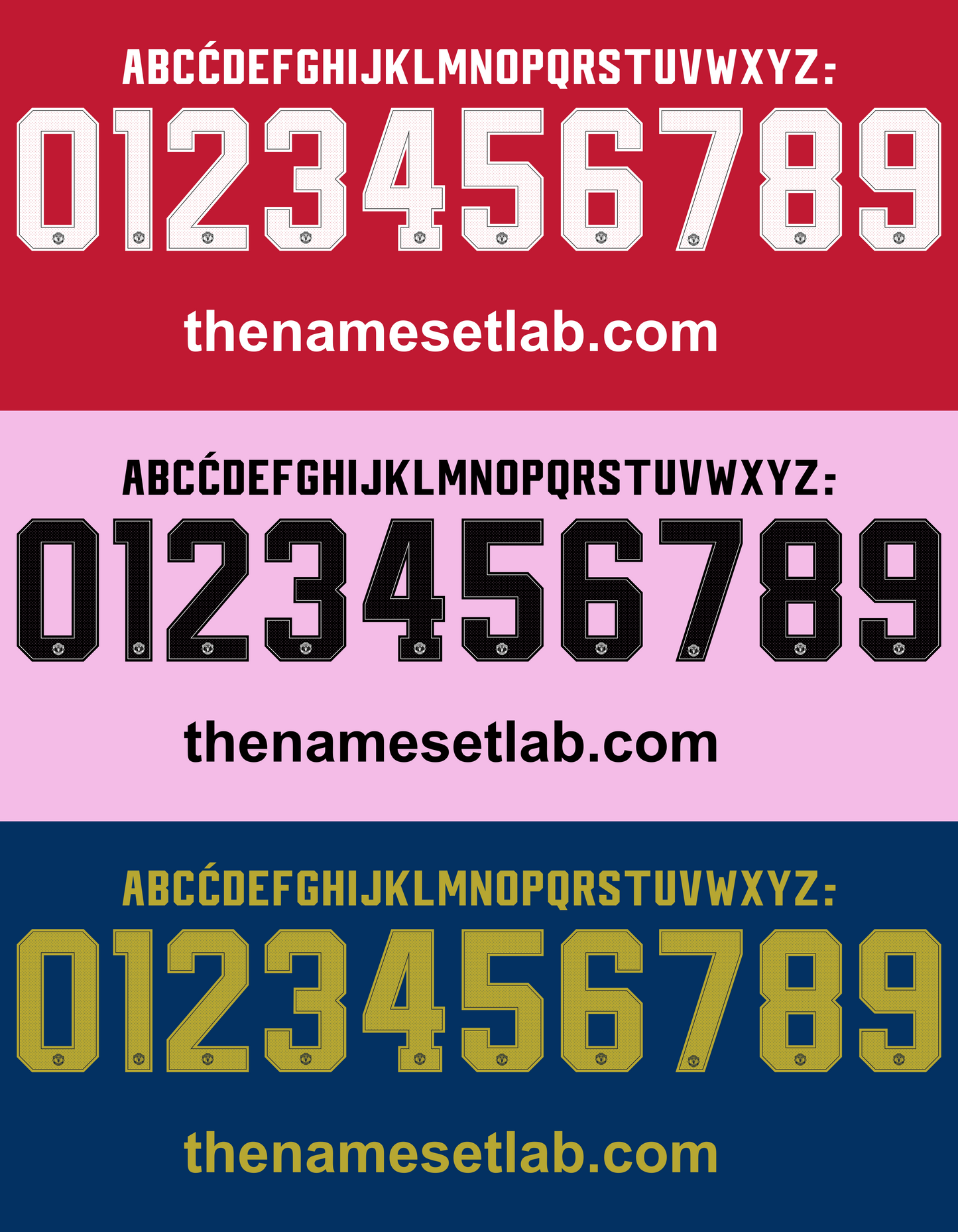 United 2018-2019 Nameset AI Vector File