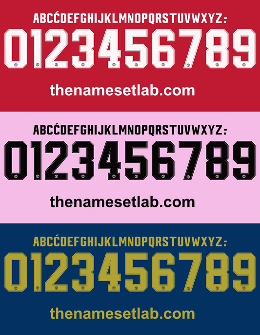 United 2018-2019 Nameset AI Vector File
