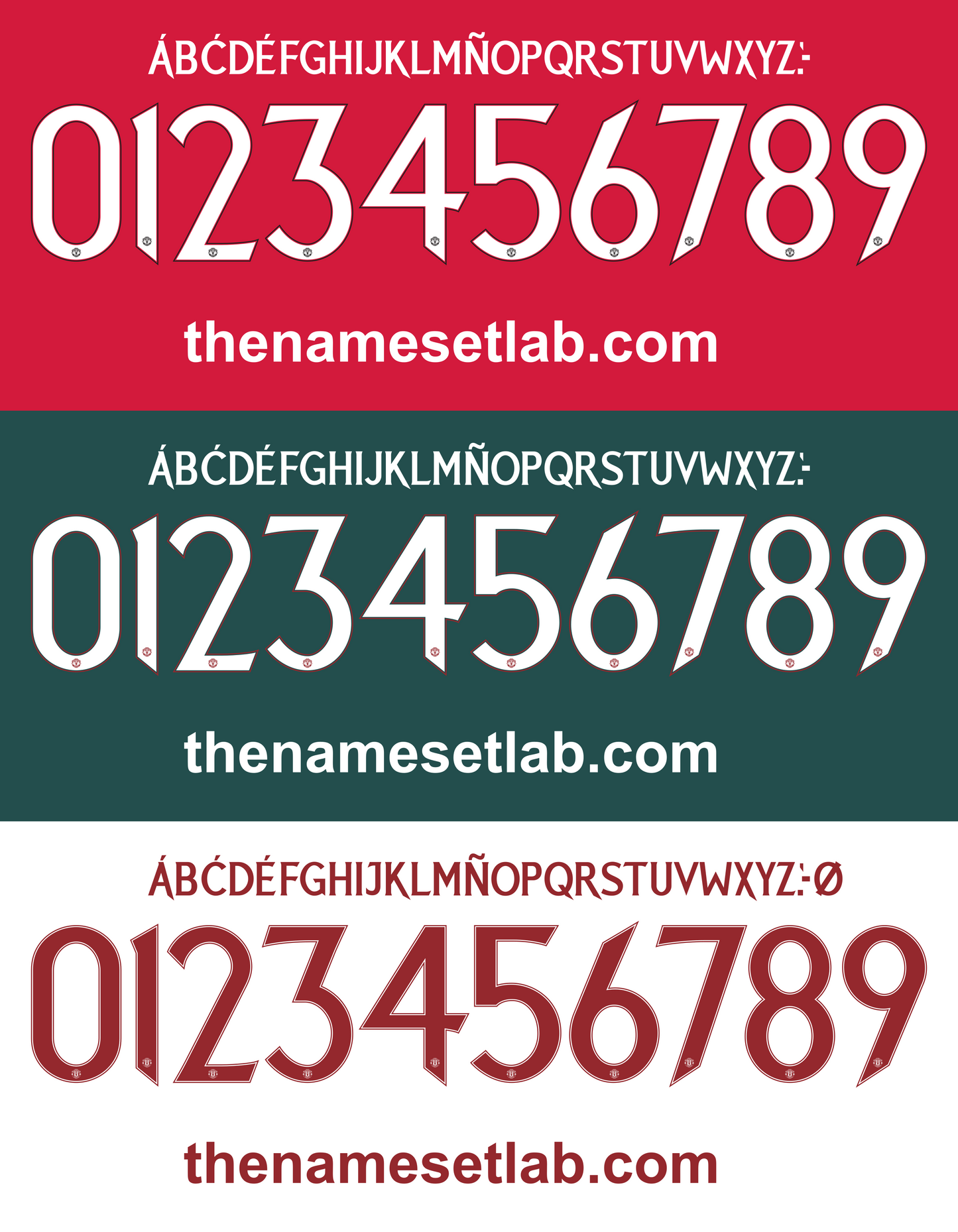 United 2023-2024 Nameset AI Vector File