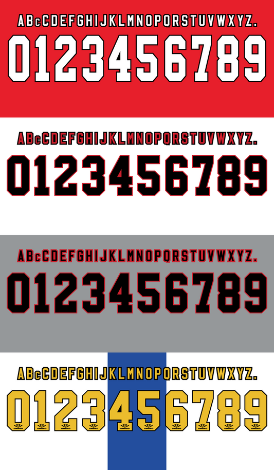 United 1996-1997 Nameset AI Vector File