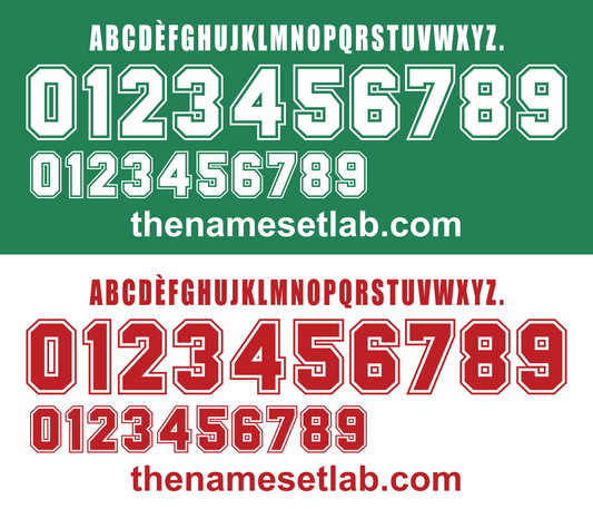 Mexico 1998 Football Nameset AI Vector File