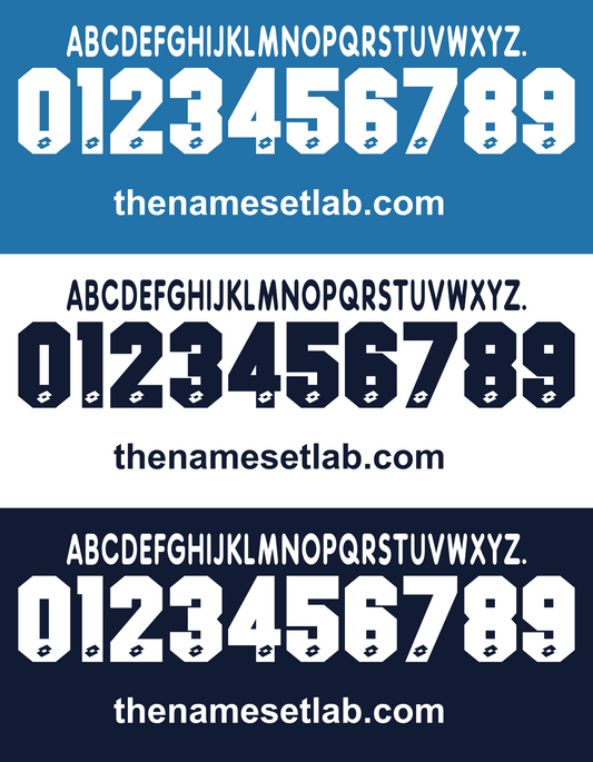 Napoli 1996-1997 Nameset AI Vector File