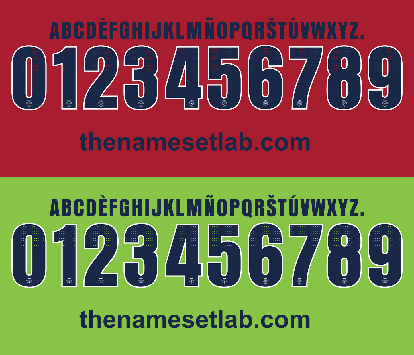 Osasuna 2013-2014 Nameset AI Vector File