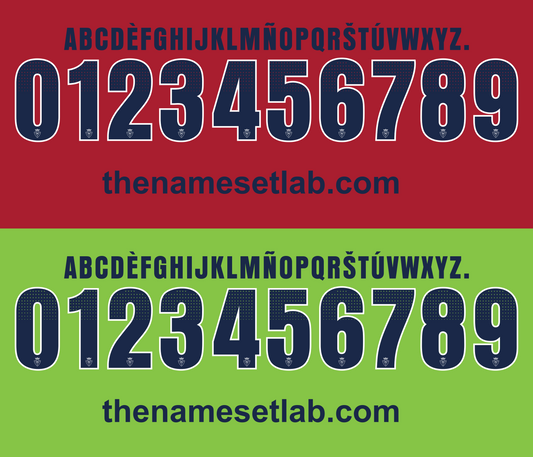 Osasuna 2013-2014 Nameset AI Vector File