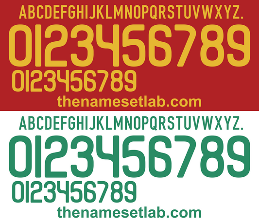 Portugal 2008 Football Nameset AI Vector File