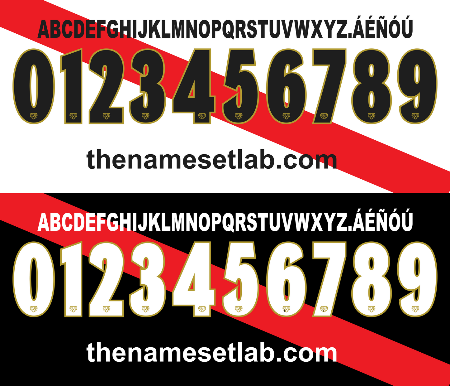 Rayo 2013-2014 Nameset AI Vector File